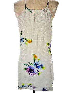 Winston White Floral Slip Mini Dress Women's XS Spaghetti Strap White NWT